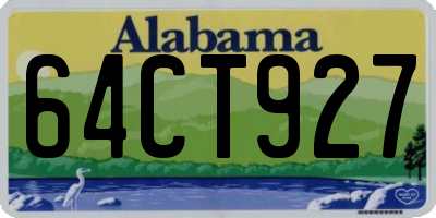 AL license plate 64CT927