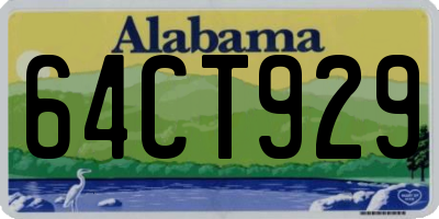 AL license plate 64CT929