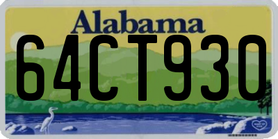 AL license plate 64CT930