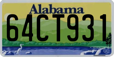 AL license plate 64CT931
