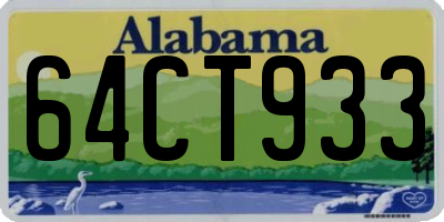 AL license plate 64CT933