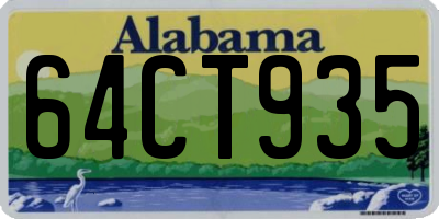AL license plate 64CT935