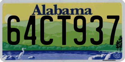 AL license plate 64CT937