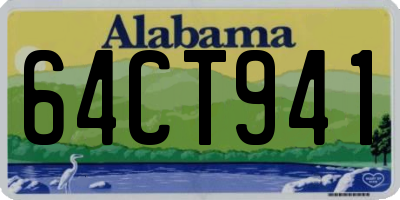 AL license plate 64CT941