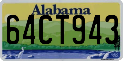 AL license plate 64CT943