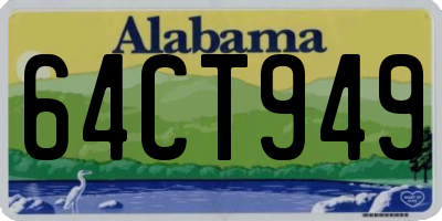 AL license plate 64CT949
