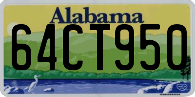 AL license plate 64CT950