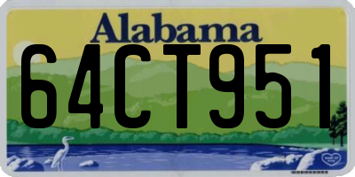 AL license plate 64CT951
