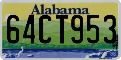 AL license plate 64CT953