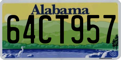 AL license plate 64CT957