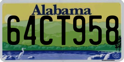 AL license plate 64CT958