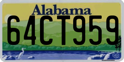AL license plate 64CT959
