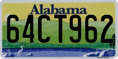 AL license plate 64CT962