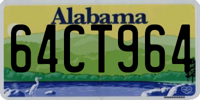 AL license plate 64CT964