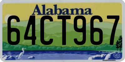 AL license plate 64CT967