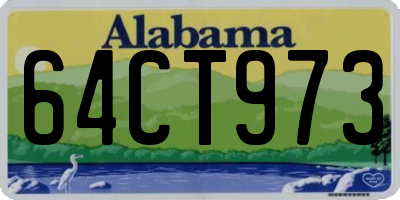 AL license plate 64CT973
