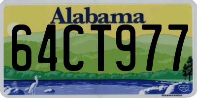 AL license plate 64CT977