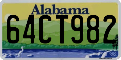 AL license plate 64CT982