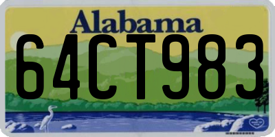 AL license plate 64CT983