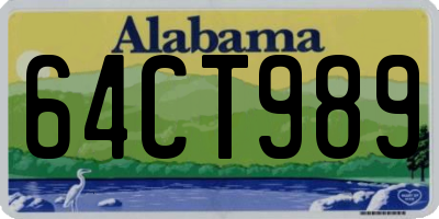 AL license plate 64CT989