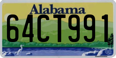 AL license plate 64CT991