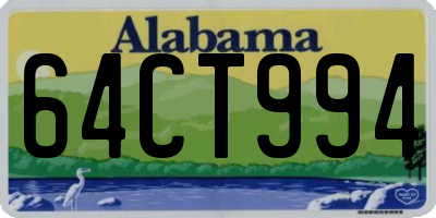 AL license plate 64CT994