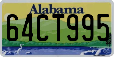 AL license plate 64CT995