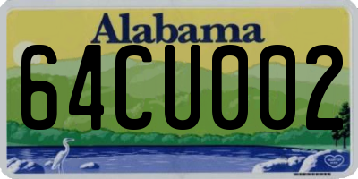 AL license plate 64CU002