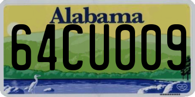 AL license plate 64CU009