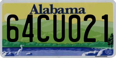 AL license plate 64CU021