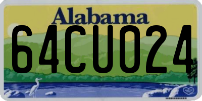 AL license plate 64CU024