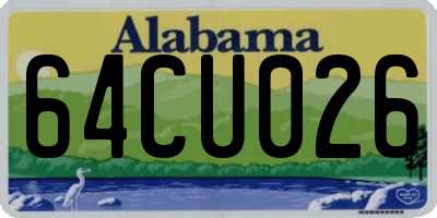 AL license plate 64CU026