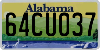 AL license plate 64CU037