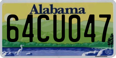 AL license plate 64CU047