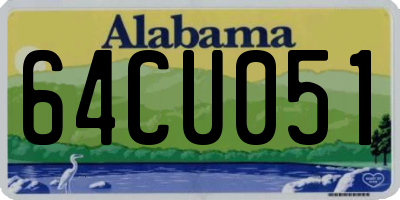 AL license plate 64CU051