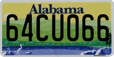 AL license plate 64CU066