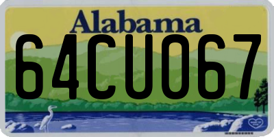 AL license plate 64CU067