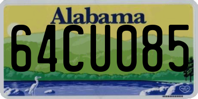 AL license plate 64CU085