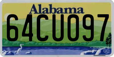 AL license plate 64CU097