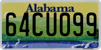 AL license plate 64CU099