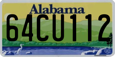 AL license plate 64CU112