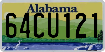AL license plate 64CU121