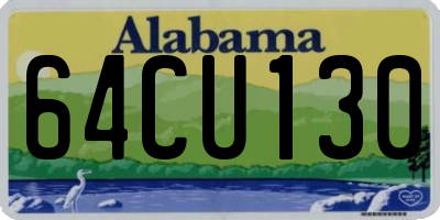AL license plate 64CU130