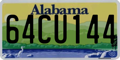 AL license plate 64CU144
