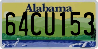 AL license plate 64CU153