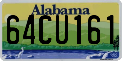 AL license plate 64CU161