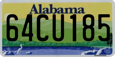 AL license plate 64CU185
