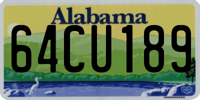 AL license plate 64CU189