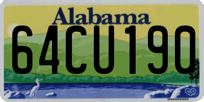 AL license plate 64CU190