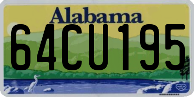 AL license plate 64CU195